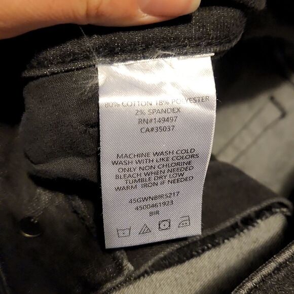 Joe's Jeans Ladies Washed Black Raw Hem Jeans - Size 6 - Picture 4 of 5